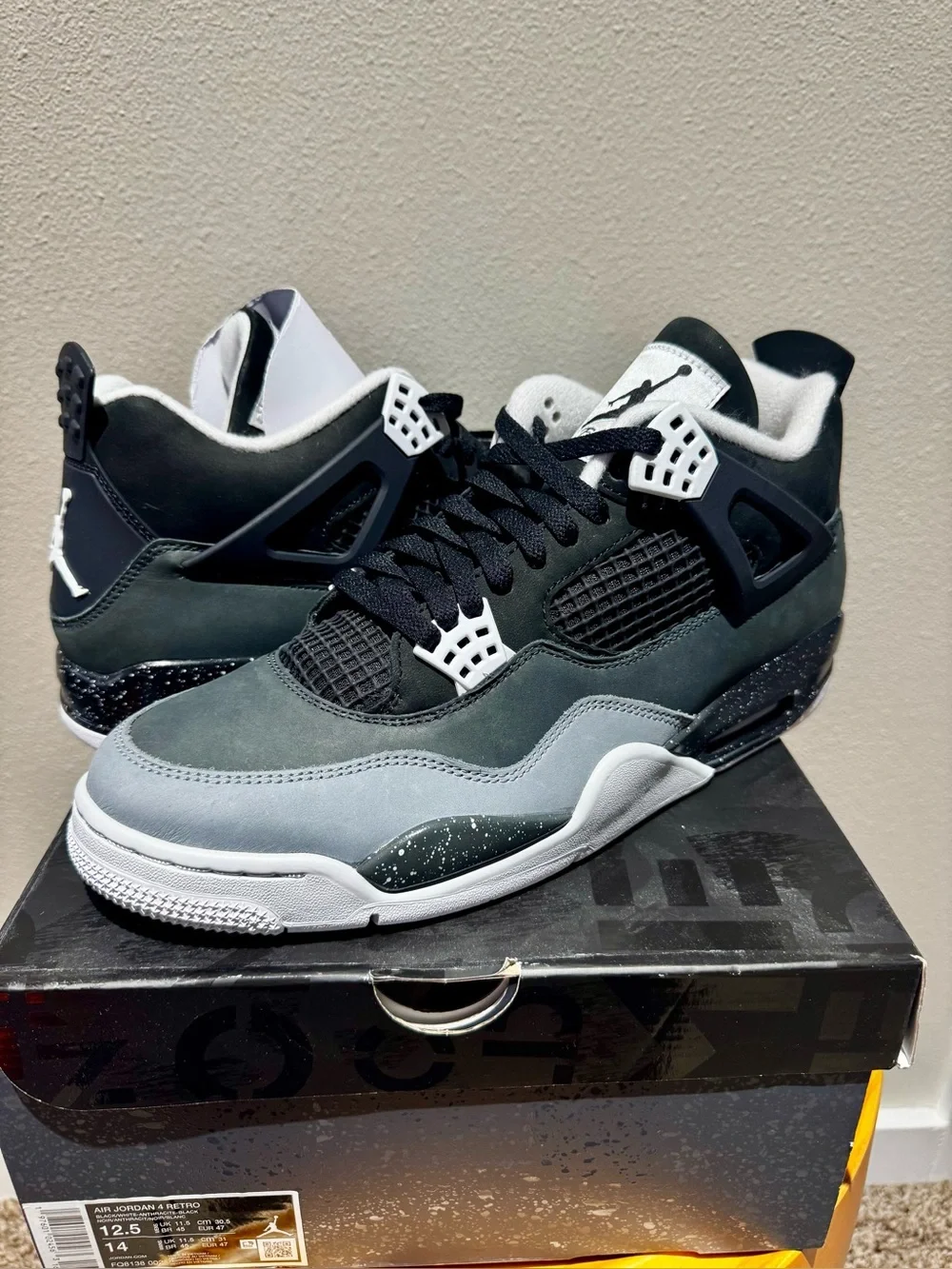 Air Jordan 4 Retro  “Fear” Size 12.5